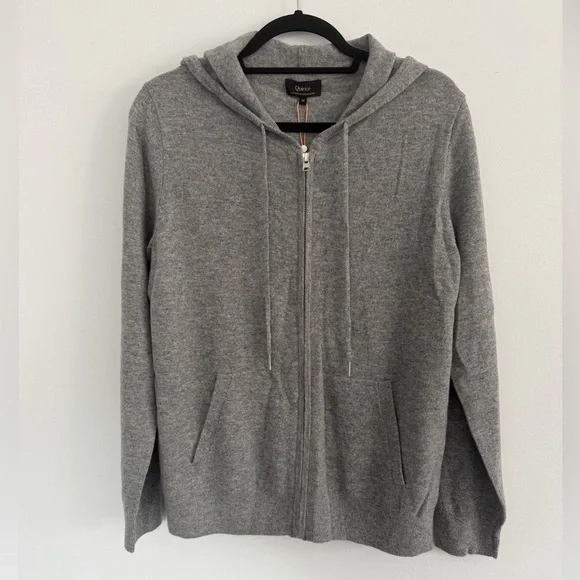 Quince Mongolian Cashmere Full zip Hoodie - Picture 3 of 5